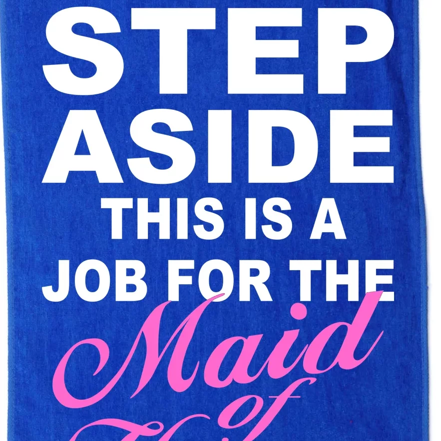 Step Aside This Is A Job For The Maid of Honor Platinum Collection Golf Towel