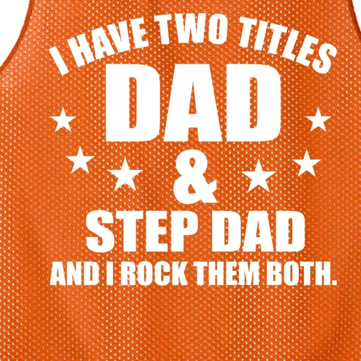 Step Dad Rocks Mesh Reversible Basketball Jersey Tank