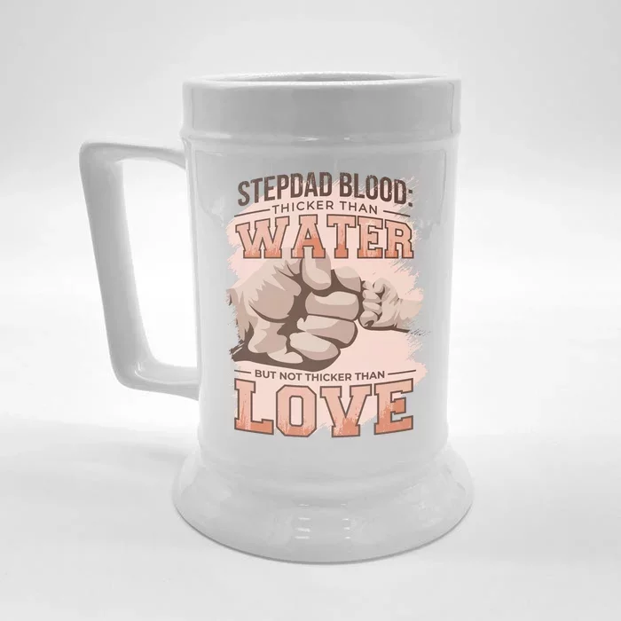 Stepdad Blood Love Front & Back Beer Stein