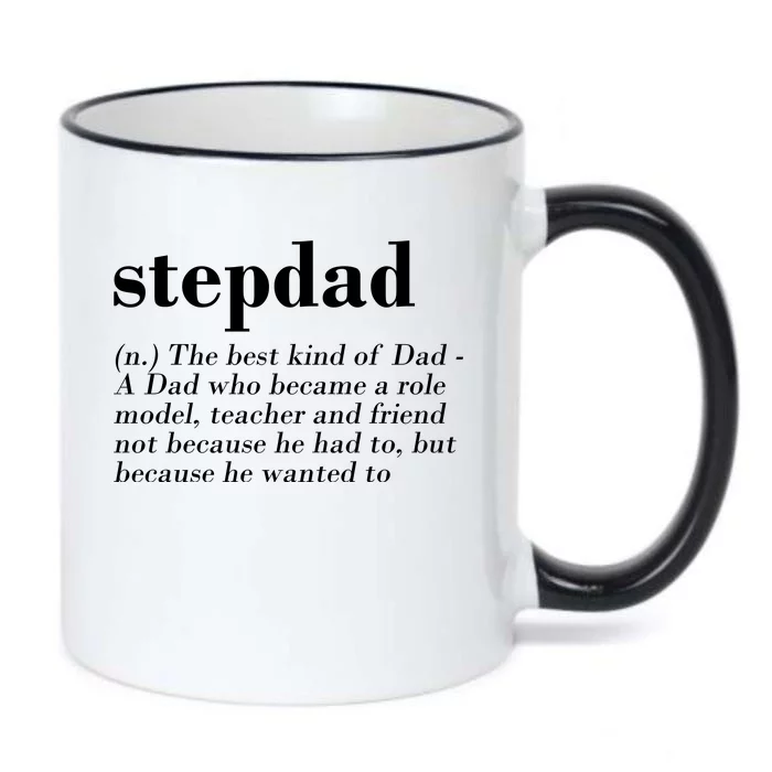 Stepdad Definition Black Color Changing Mug