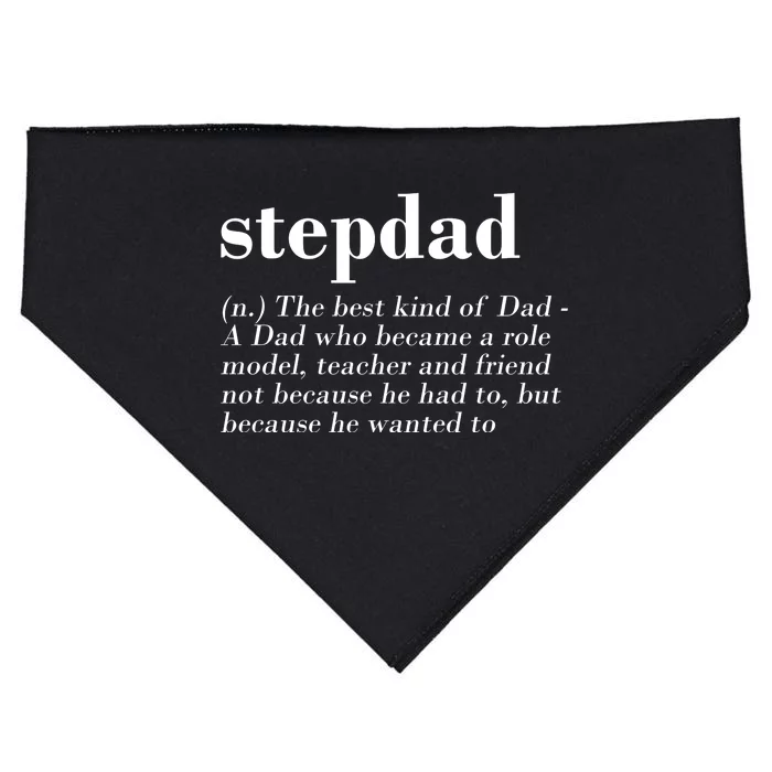 Stepdad Definition USA-Made Doggie Bandana