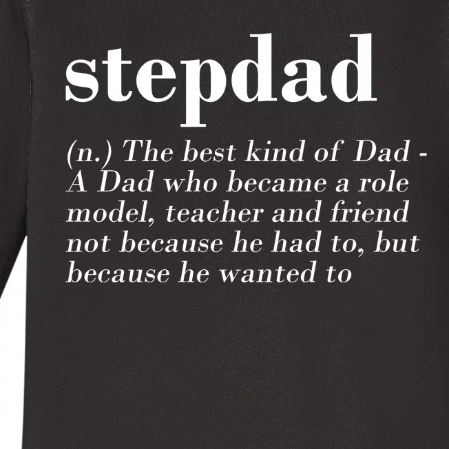 Stepdad Definition Baby Long Sleeve Bodysuit