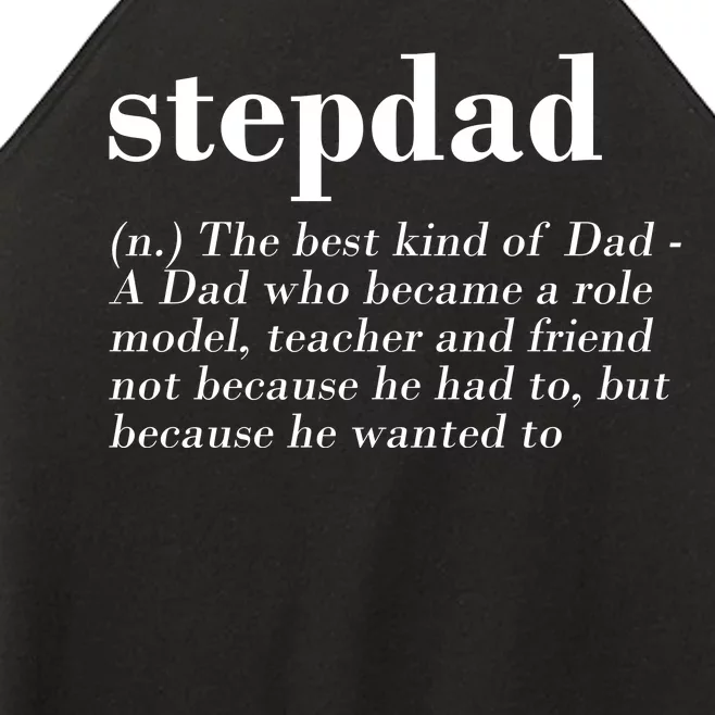 Stepdad Definition Women’s Perfect Tri Rocker Tank