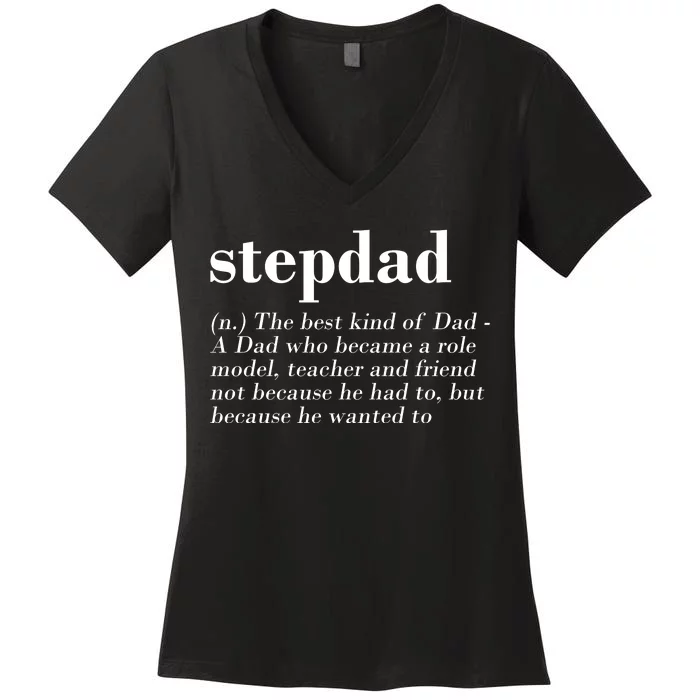 Stepdad Definition Women's V-Neck T-Shirt