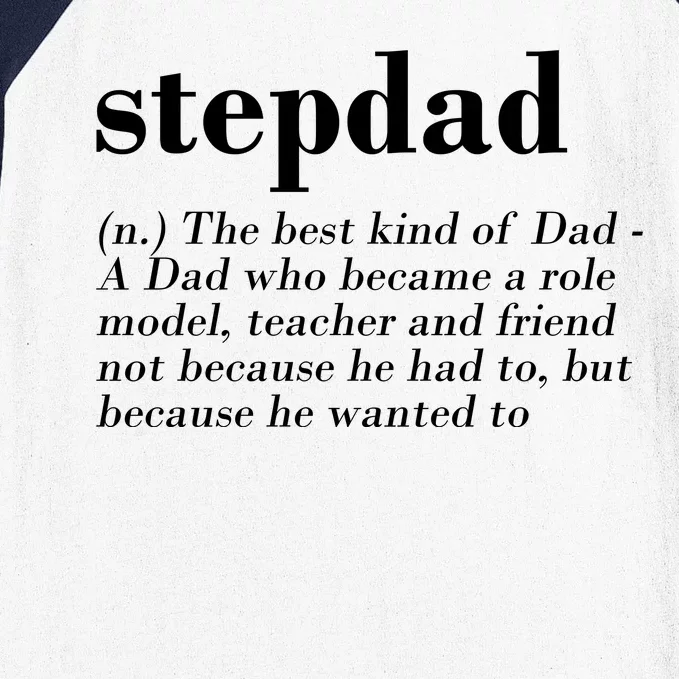 Stepdad Definition Baseball Sleeve Shirt