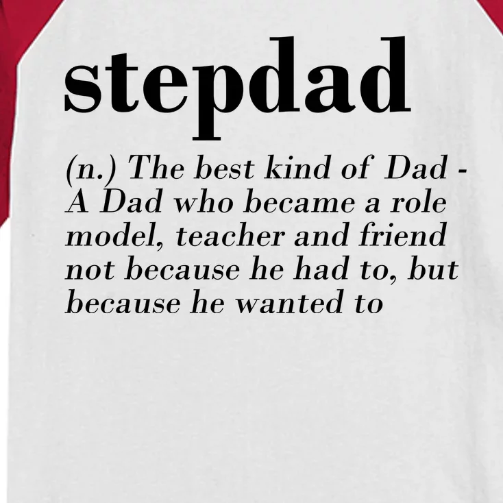 Stepdad Definition Kids Colorblock Raglan Jersey