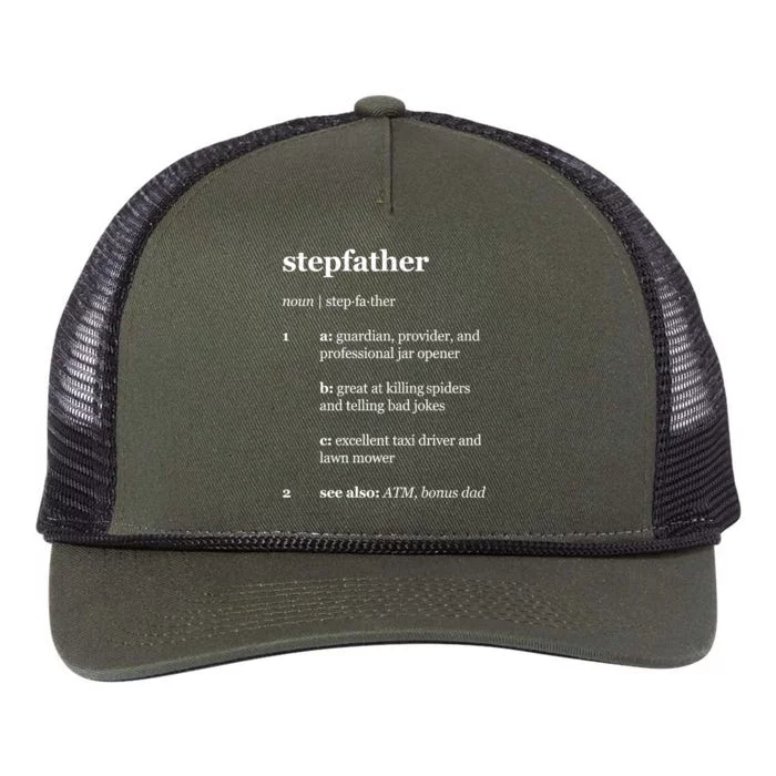 Stepfather Noun Definition Retro Rope Trucker Hat Cap