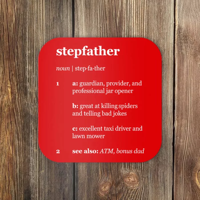 Stepfather Noun Definition Coaster