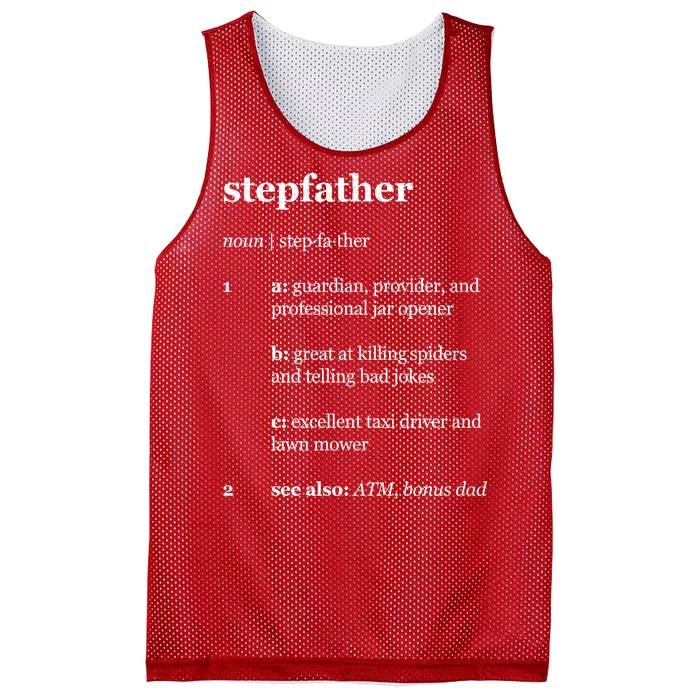 Stepfather Noun Definition Mesh Reversible Basketball Jersey Tank