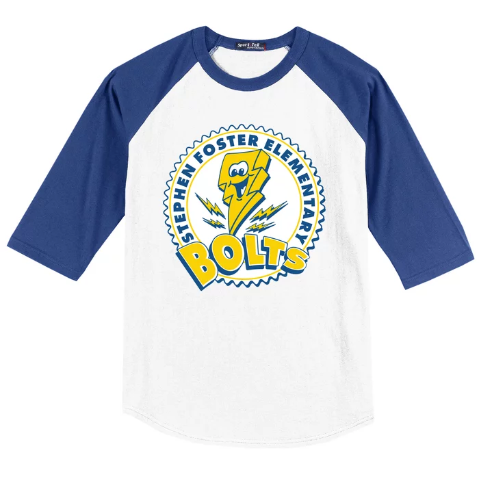 Stephen Foster Elementary Bolts Logo Baseball Sleeve Shirt