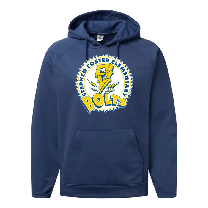 Stephen Foster Elementary Bolts Logo Performance Fleece Hoodie