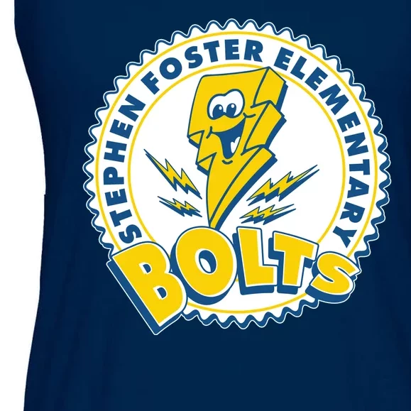 Stephen Foster Elementary Bolts Logo Ladies Essential Flowy Tank