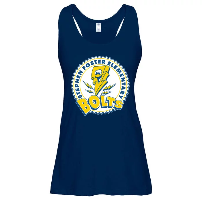 Stephen Foster Elementary Bolts Logo Ladies Essential Flowy Tank