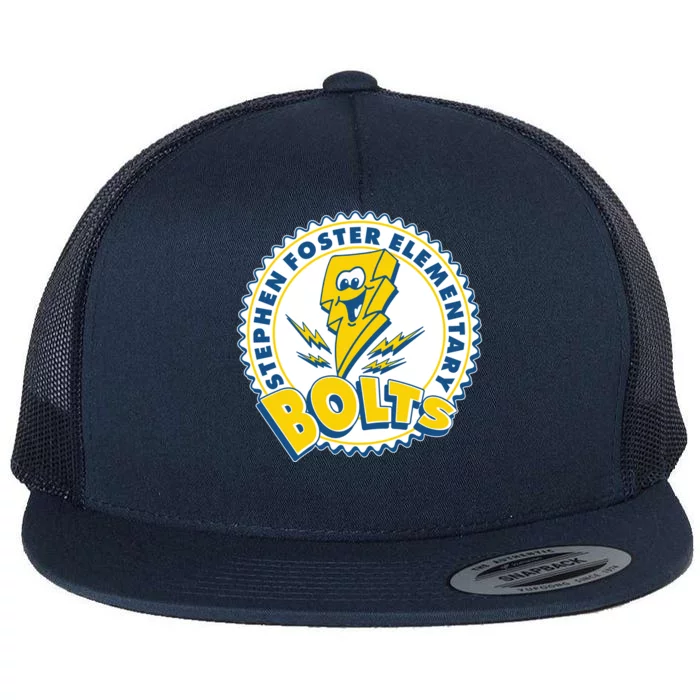 Stephen Foster Elementary Bolts Logo Flat Bill Trucker Hat