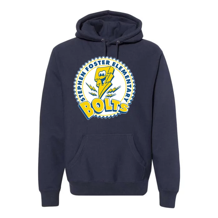 Stephen Foster Elementary Bolts Logo Premium Hoodie