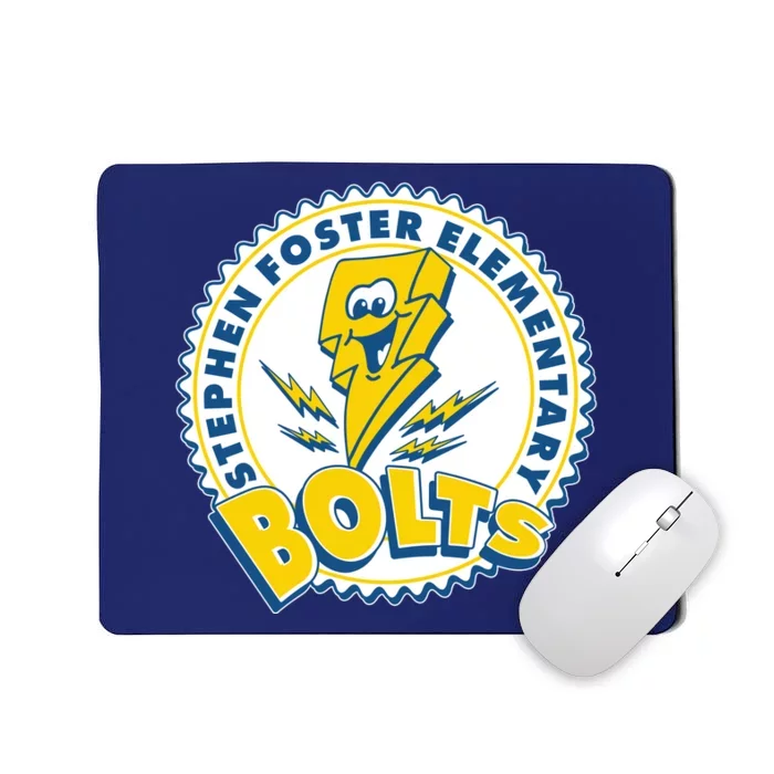 Stephen Foster Elementary Bolts Logo Mousepad