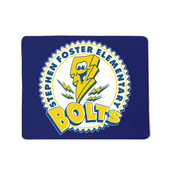 Stephen Foster Elementary Bolts Logo Mousepad