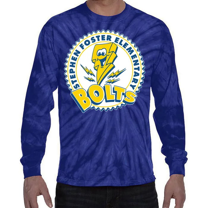 Stephen Foster Elementary Bolts Logo Tie-Dye Long Sleeve Shirt