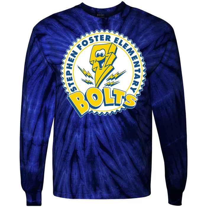 Stephen Foster Elementary Bolts Logo Tie-Dye Long Sleeve Shirt