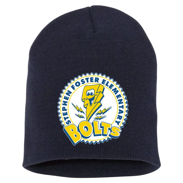 Stephen Foster Elementary Bolts Logo Short Acrylic Beanie