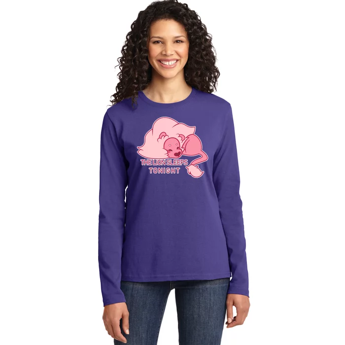 Stephens Universe Lion Sleeps Ladies Long Sleeve Shirt