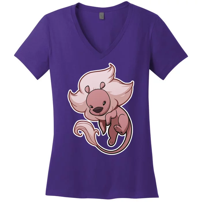 Stephens Universe Lionmew Women's V-Neck T-Shirt