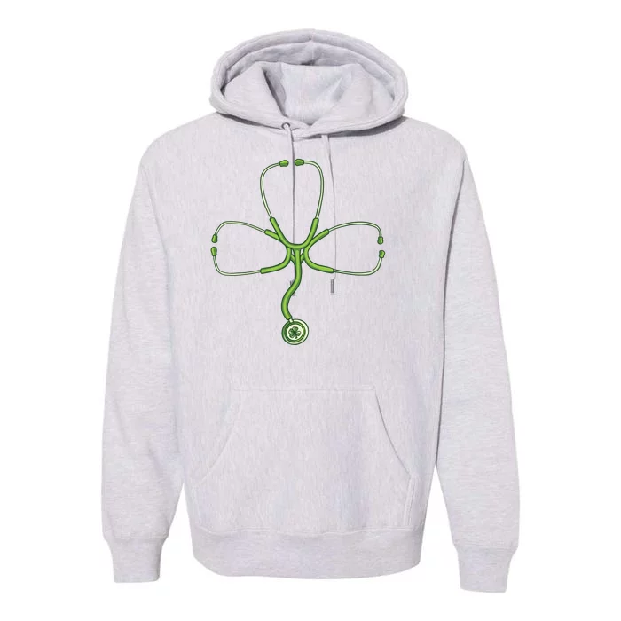 Stethoscope Clover Premium Hoodie