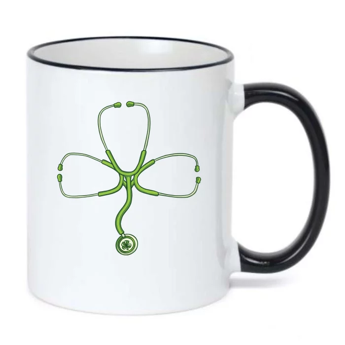 Stethoscope Clover Black Color Changing Mug