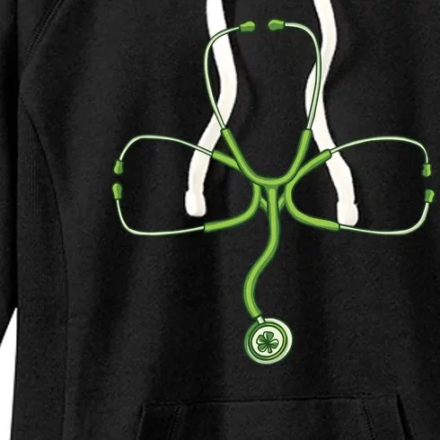 Stethoscope Clover Women's Fleece Hoodie