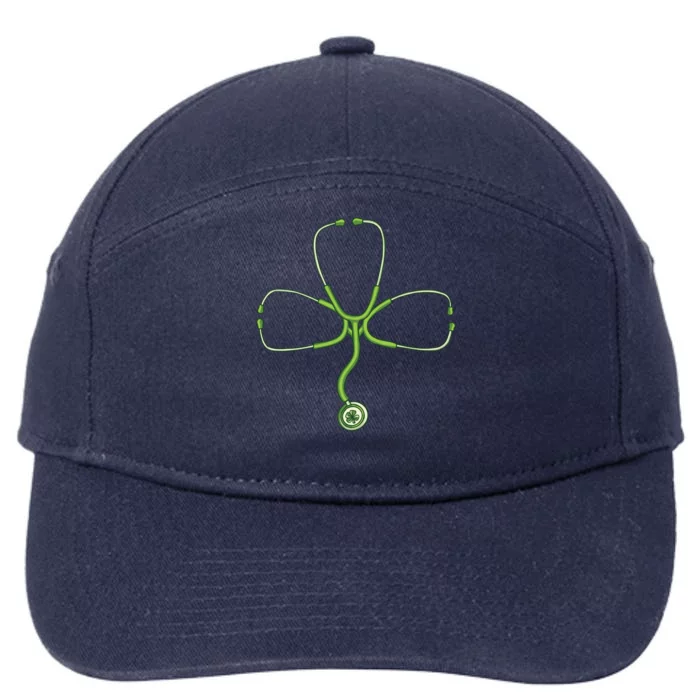 Stethoscope Clover 7-Panel Snapback Hat