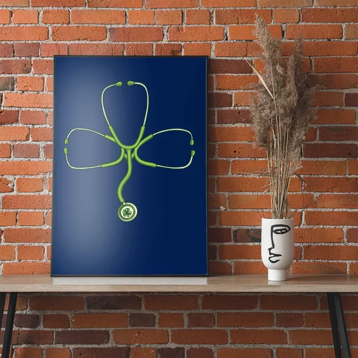 Stethoscope Clover Poster