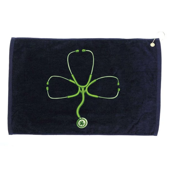 Stethoscope Clover Grommeted Golf Towel