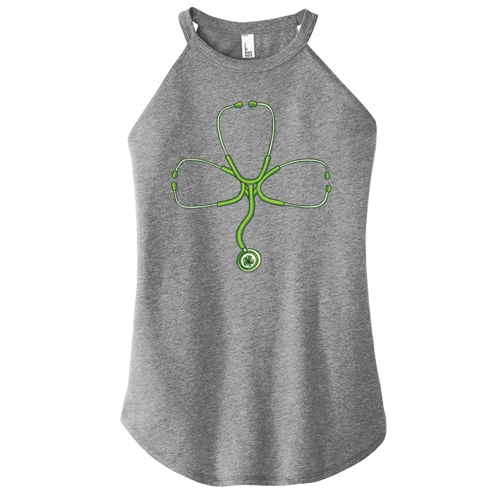 Stethoscope Clover Women’s Perfect Tri Rocker Tank