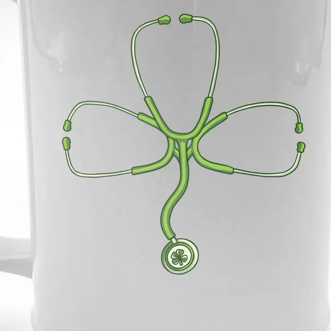 Stethoscope Clover Front & Back Beer Stein