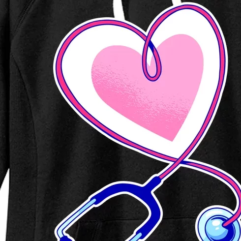 Stethoscope Heart Nursing Women's Fleece Hoodie