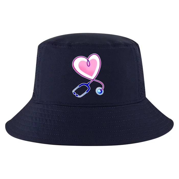 Stethoscope Heart Nursing Cool Comfort Performance Bucket Hat