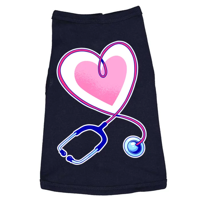 Stethoscope Heart Nursing Doggie Tank