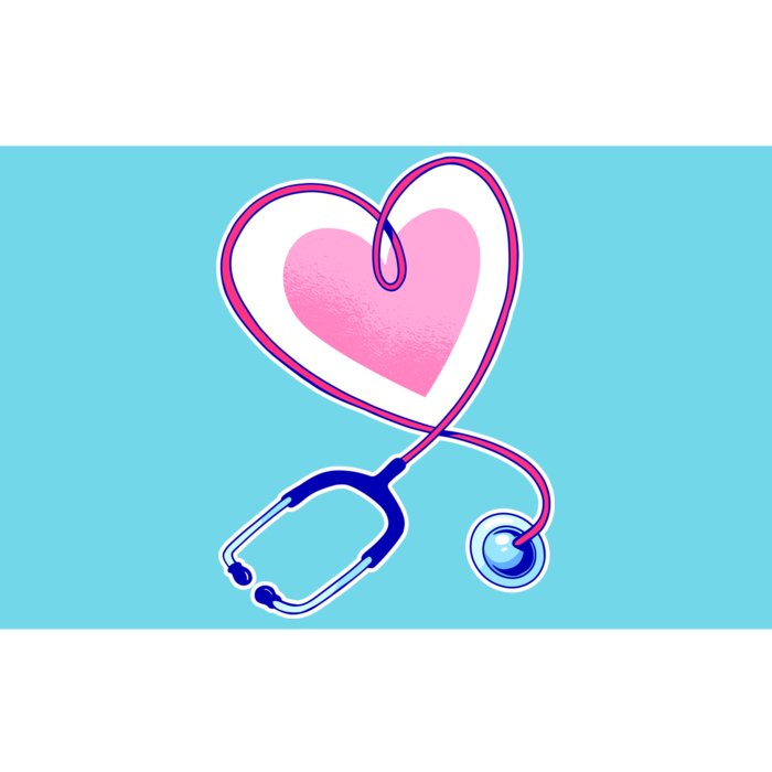 Stethoscope Heart Nursing Bumper Sticker