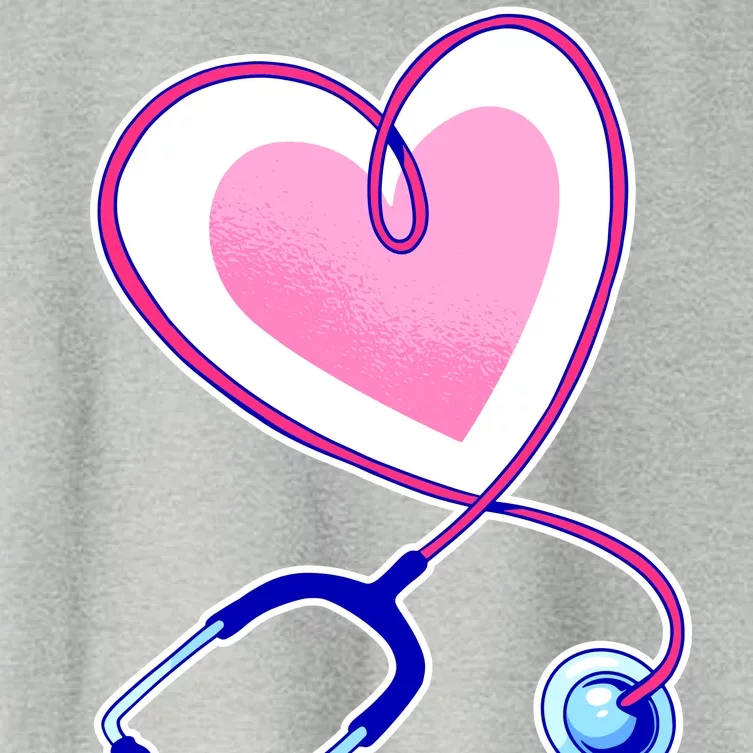 Stethoscope Heart Nursing Women's Crop Top Tee