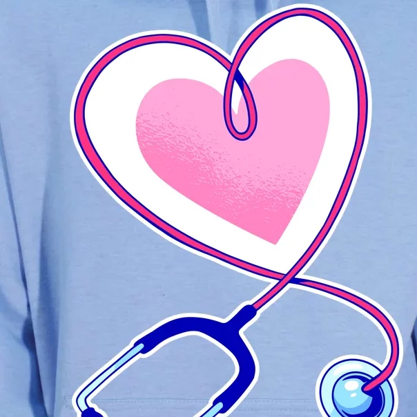 Stethoscope Heart Nursing Unisex Surf Hoodie