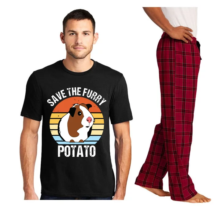 Save The Furry Potato Funny Guinea Pig Pajama Set