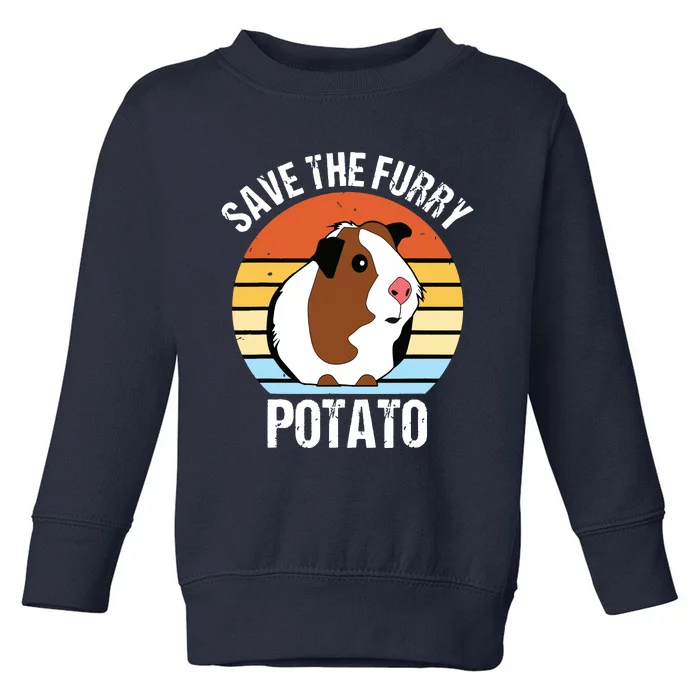 Save The Furry Potato Funny Guinea Pig Toddler Sweatshirt