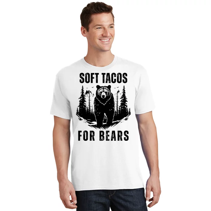 Soft Tacos For Bears Funny Camping T-Shirt