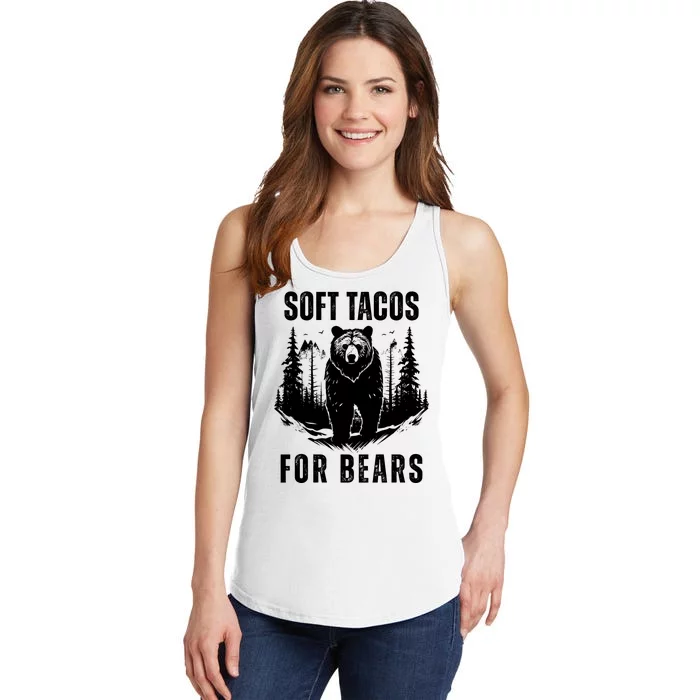 Soft Tacos For Bears Funny Camping Ladies Essential Tank