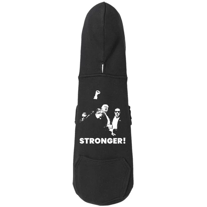 Stronger Trump Fight Support Doggie 3-End Fleece Hoodie