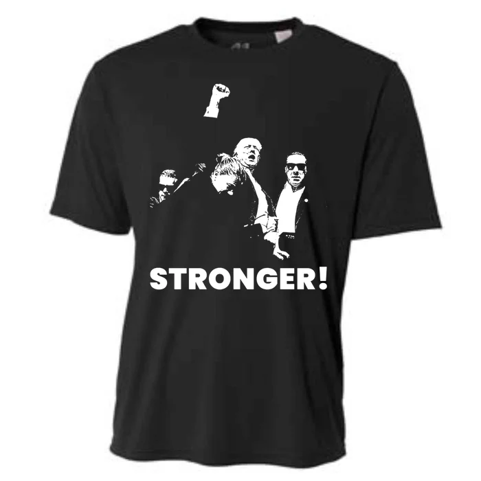 Stronger Trump Fight Support Cooling Performance Crew T-Shirt