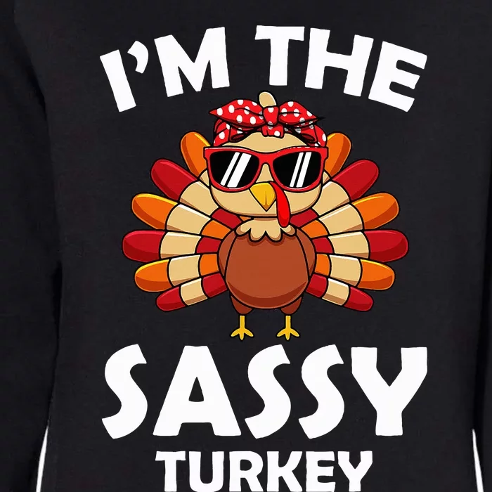 Sassy Turkey Family Group Matching Thanksgiving Party Womens California Wash Sweatshirt