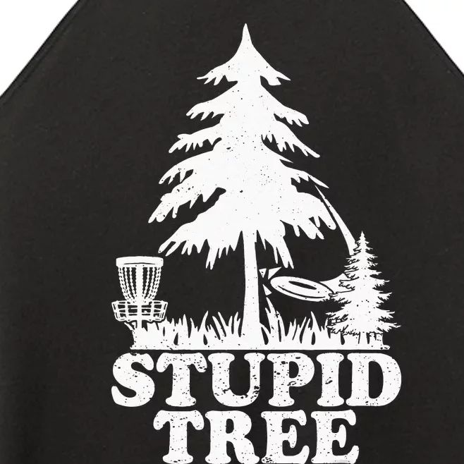 Stupid Tree Flying Disc Golf Team Player Women’s Perfect Tri Rocker Tank