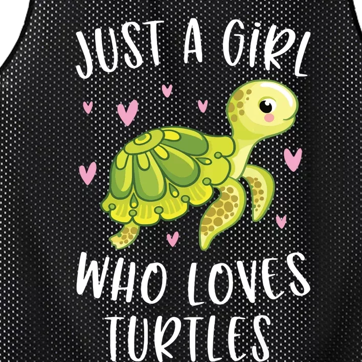 Sea Turtle For Girl Just A Girl Who Loves Turtles Mesh Reversible Basketball Jersey Tank