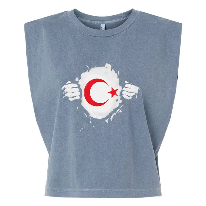 Supper Turkey Flag Turkey Country Garment-Dyed Women's Muscle Tee